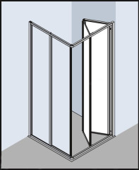 Душевая дверь Kermi Ibiza 2000 I2 ED2 100201AK R