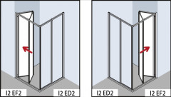 Душевая дверь Kermi Ibiza 2000 I2 ED2 100201AK R