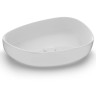 Olympia Metamorfosi, накладная раковина нестандартной формы 55x42xh14 см, с донным клапаном, цвет белый глянцевый
