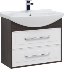Тумба с раковиной Aquanet Остин 75 дуб кантербери/белый