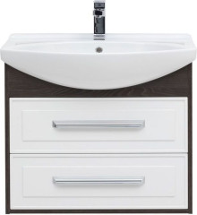 Тумба с раковиной Aquanet Остин 75 дуб кантербери/белый
