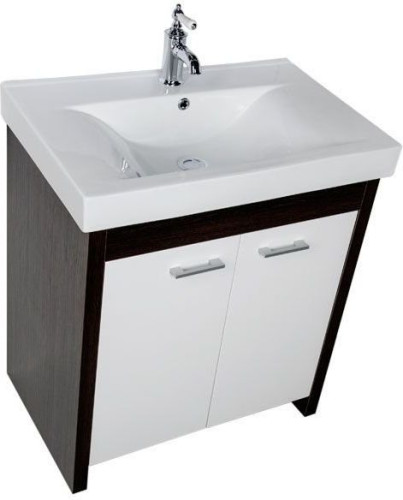 Тумба с раковиной Aquanet Тиана 70 венге