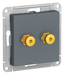 Аудиорозетка двойная, ГРИФЕЛЬ Schneider Electric ATLASDESIGN ATN000787