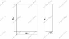 Зеркальный шкаф Velvex Klaufs 60.1Y