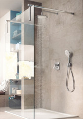 Встраиваемый смеситель для ванны и душа KLUDI PURE&amp;STYLE внешняя монтажная часть, хром (406500575)