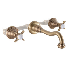 BRISTOL смеситель умывальник настенный встроенный (бронза) Caprigo 21-027-vot
