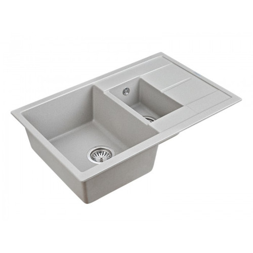 Мойка кварцевая Paulmark FESTE, PM237850-GR, серый, 775х495 мм, Paulmark