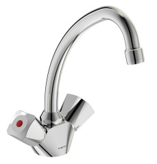 Смеситель для раковины Vidima PRACTIC Керамическая кран-букса (BA227AA)