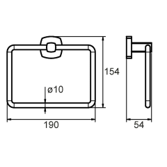 Кольцо для полотенец Milardo Volga VOLSML0M52