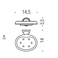 Мыльница Colombo Design Melo В1201.000