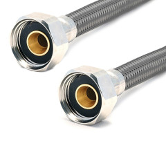 Гибкая подводка Tucai в полимерной оплетке, 80 см, 1/2&quot;, вн. - вн. (203006)