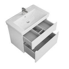 Тумба OWL 1975 Nyborg 80, 2 ящика, белая