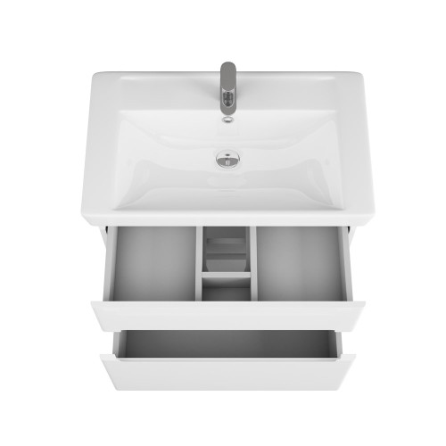 Тумба OWL 1975 Nyborg 80, 2 ящика, белая