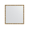 Зеркало настенное EVOFORM в багетной раме золотой бамбук, 67х67 см, BY 0660