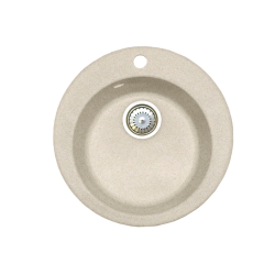 Кухонная мойка Formastone Fosto  КМД 47 К, круглая, бискотти