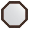 Зеркало настенное Octagon EVOFORM в багетной раме палисандр, 66х66 см, BY 3988