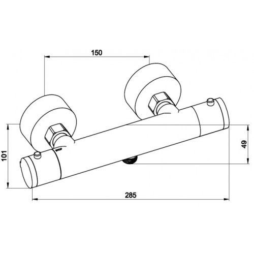 Смеситель для ванны с душем KAISER Thermo (18344)