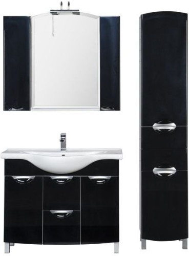 Мебель для ванной Aquanet Асти 105 б/к черный