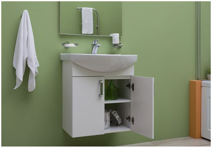 Мебель для ванной Aquanet Ирис 60 белый (2 дверцы)