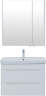 Мебель для ванной Aquanet София 80 белый глянец (2 ящика)
