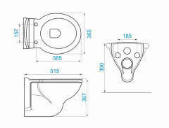 Унитаз подвесной Santek Консул (SoftClose)