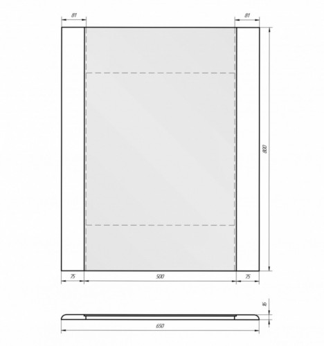 Зеркало Dreja Eco Uni 65