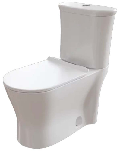 Унитаз-компакт EKOKERAMA ELEGANTE 435х690х785 горизонтальный .выпуск, быстросьемное сиденье с микролифтом, белый (0422)