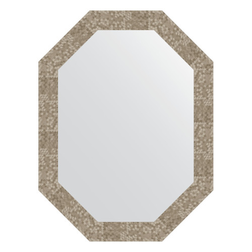 Зеркало настенное Polygon EVOFORM в багетной раме соты титан, 62х82 см, BY 7103