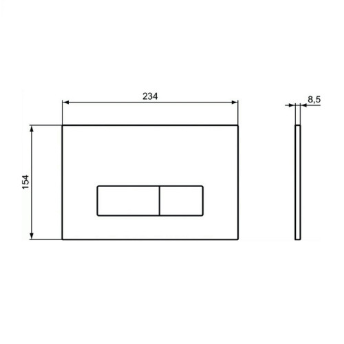 Промо-комплект Ideal Standard Tesi: Подвесной унитаз, Сиденье, Инсталляция, в подарок панель смыва (Цвет хром матовый) (TT00003/121JG)