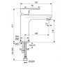 Смеситель Ideal Standard CERAFINE O для умывальника без донного клапана, система облегченного монтажа EasyFix®