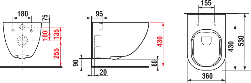 Jika MIO Подвесной безободковый унитаз