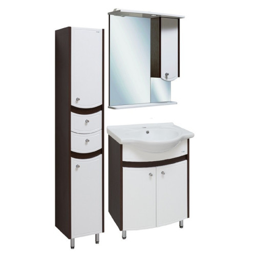 Зеркальный шкаф Runo Аликанте 60 правый