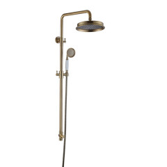 Душевой гарнитур - тропич.душ с классической лейкой, латунь (бронза) Caprigo 99-564-vot