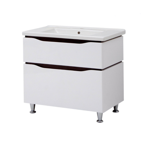 Комплект в ванную Ceruttispa тумба Сицилия 80 с умывальником "Кантэ 80"