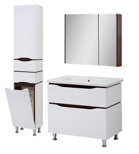 Комплект в ванную Ceruttispa тумба Сицилия 80 с умывальником "Кантэ 80"