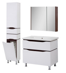 Комплект в ванную Ceruttispa тумба Сицилия 80 с умывальником "Кантэ 80"