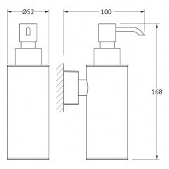 Дозатор жидкого мыла (хром) (FBS) ESP 011