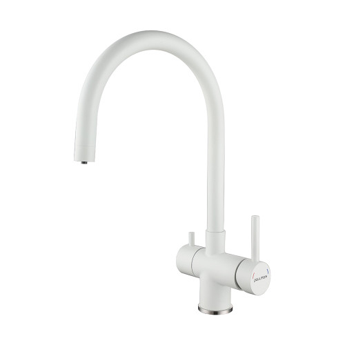 Смеситель для кухни Paulmark Heller, матовый белый, He213218-431, Paulmark
