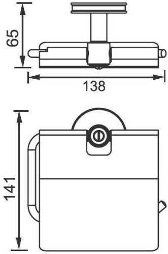 Держатель туалетной бумаги Aquanet 6386
