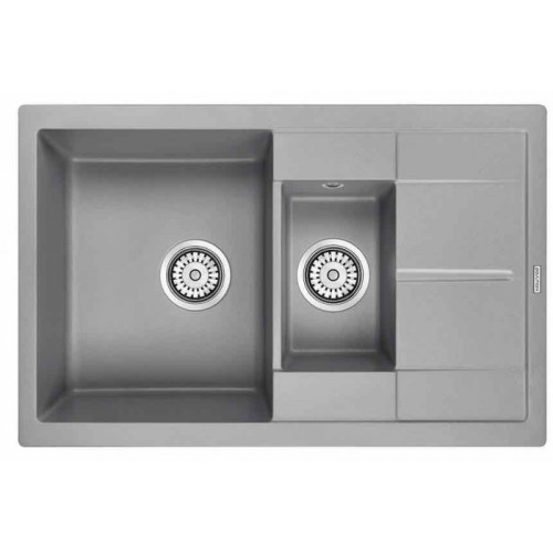Мойка кварцевая Paulmark FESTE, PM237850-GRM, серый металлик, Paulmark