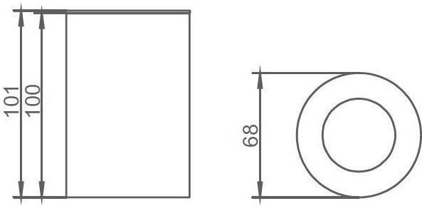 Стакан Aquanet 8188-GP, золото
