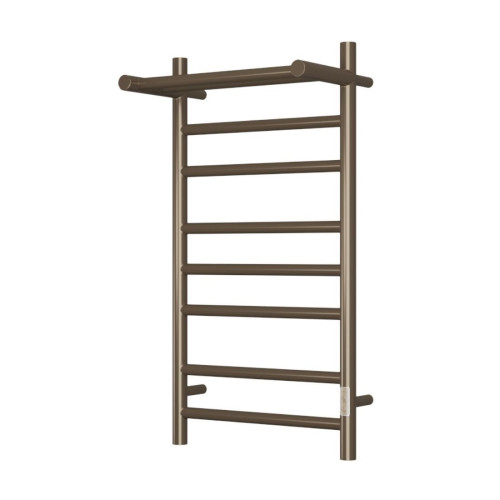 Полотенцесушитель электрический с полочкой (лесенка) Bauedge Stil Shelf DB-0021, 40x80 см