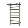 Полотенцесушитель электрический с полочкой (лесенка) Bauedge Stil Shelf DB-0021, 40x80 см