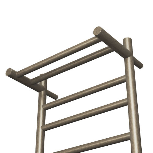 Полотенцесушитель электрический с полочкой (лесенка) Bauedge Stil Shelf DB-0021, 40x80 см