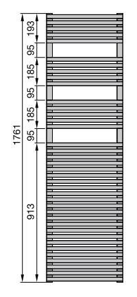 Полотенцесушитель Zehnder Forma Spa LF-180-050-05