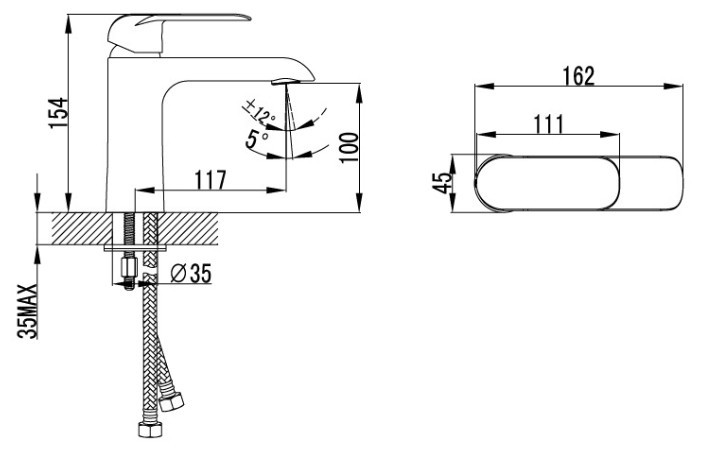 Смеситель Iddis Calipso CALSB00i01