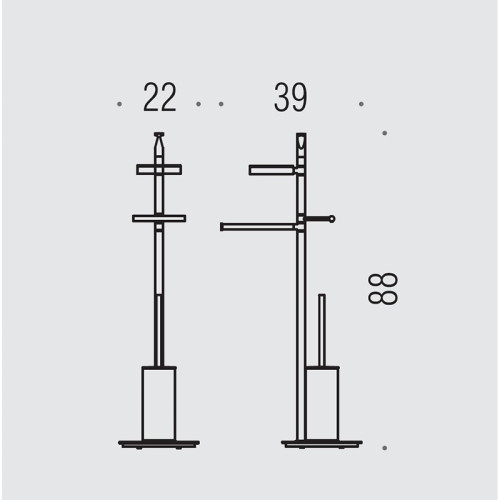 Напольная стойка  Colombo Design Planets B9833.000