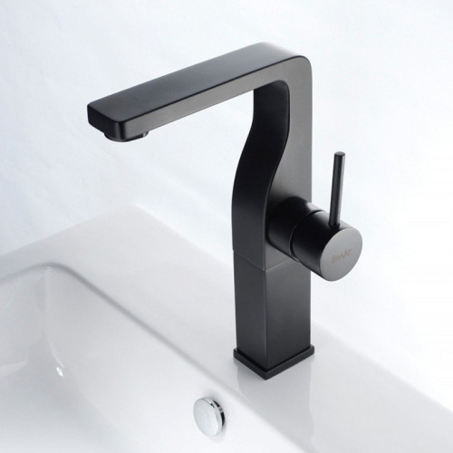 Смеситель для умывальника Bravat ARС, высокий, черный (F16061K-A2-ENG)