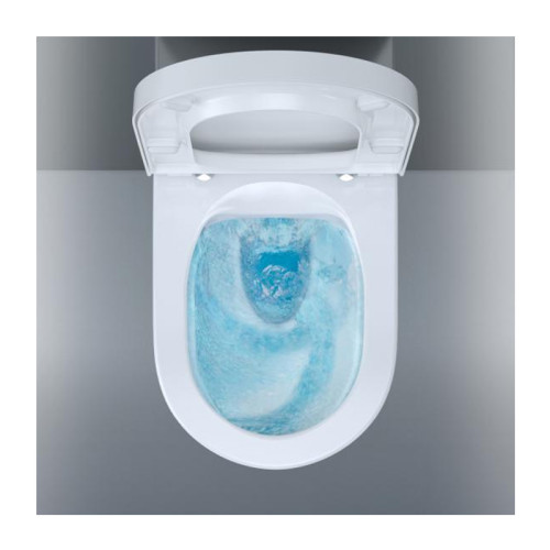 Унитаз подвесной Duravit ME by Starck HygieneFlush в комплекте с сиденьем микролифт, белый (45790920A1)