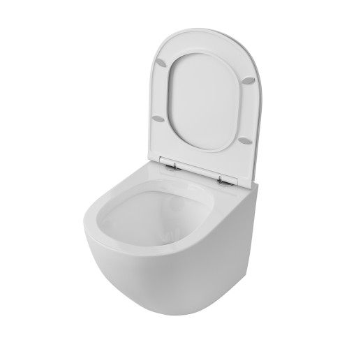 Унитаз подвесной безободковый OWL Vind Cirkel-H с сиденьем DP микролифт
